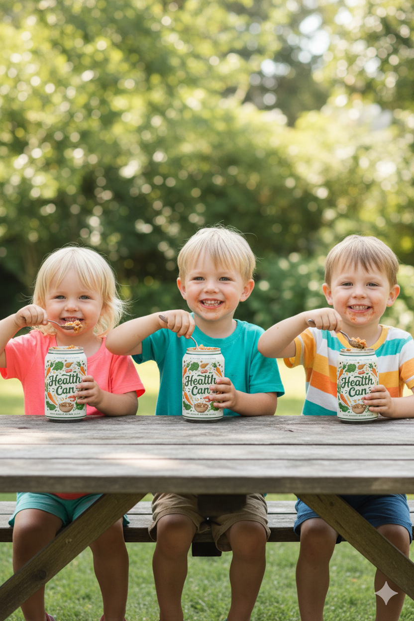 Kids enjoying healthy meals